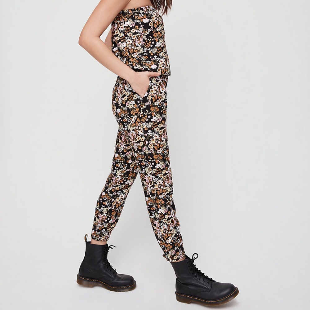Aritzia Floral Jumpsuit